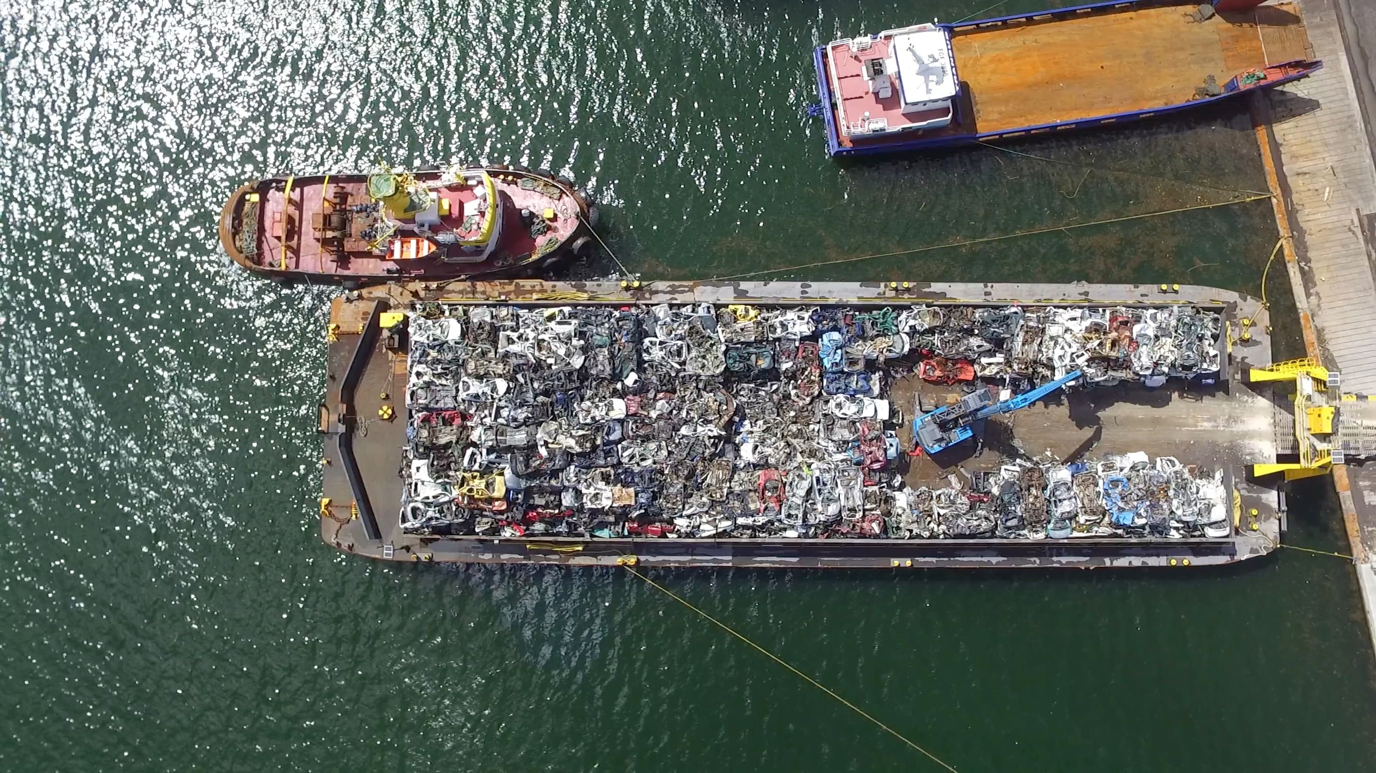 Évacuation maritime des VHU de Marie-Galante (2020, 2022)